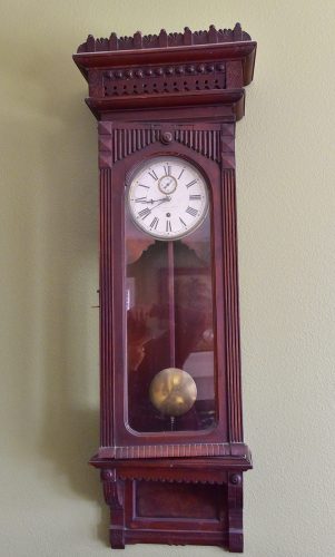 Gilbert #10 RegulatorTwo small brass weights on the sides for time only50$1100