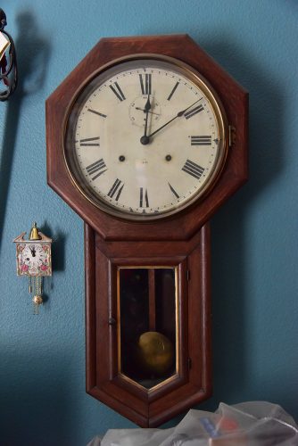 Seth Thomas World clock Some dial damage, 15 day deadbeat escapement$250