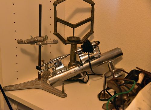 Moseley USA made Micrometer tailstock lathe (stand available)$200