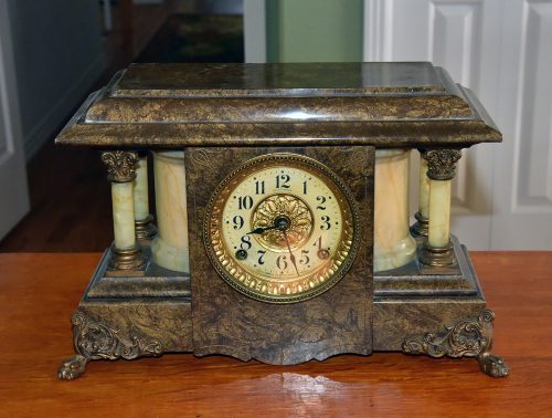 Seth Thomas 4 free column adamantine clock$200